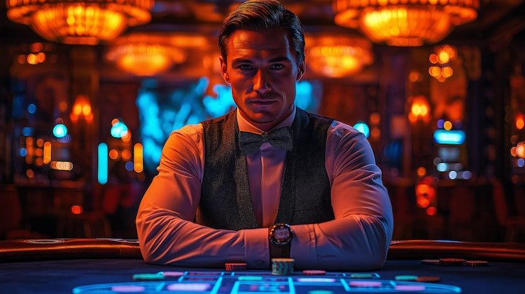 Dealer profesional judolhoki88 membagikan kartu Ceme Online dari studio live casino
